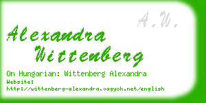 alexandra wittenberg business card